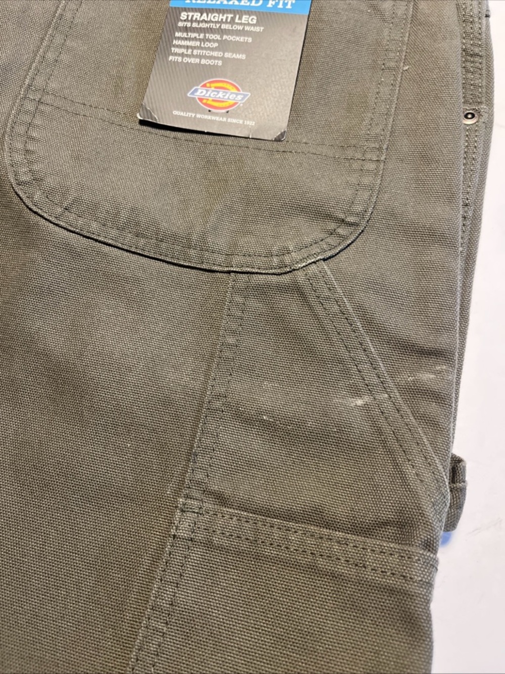 Dickies Men's Carpenter Pants Straight Leg New With Tags 32x32 Relaxed Fit - Picture 3 of 4